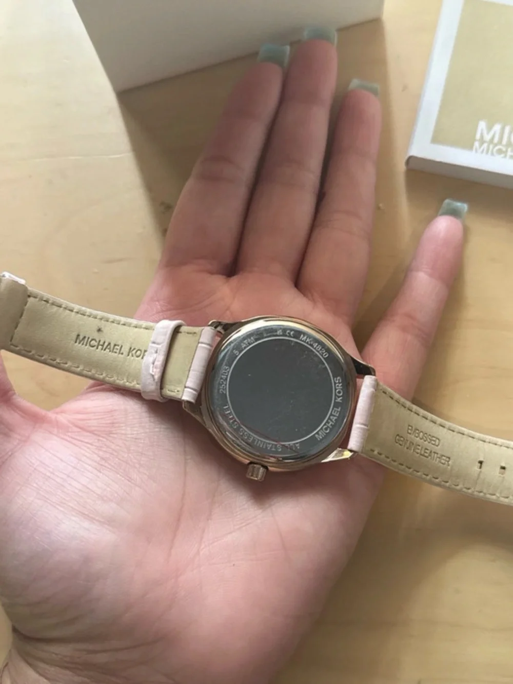 Michael Kors Rose Pink Crystal Bezel Women's Watch
